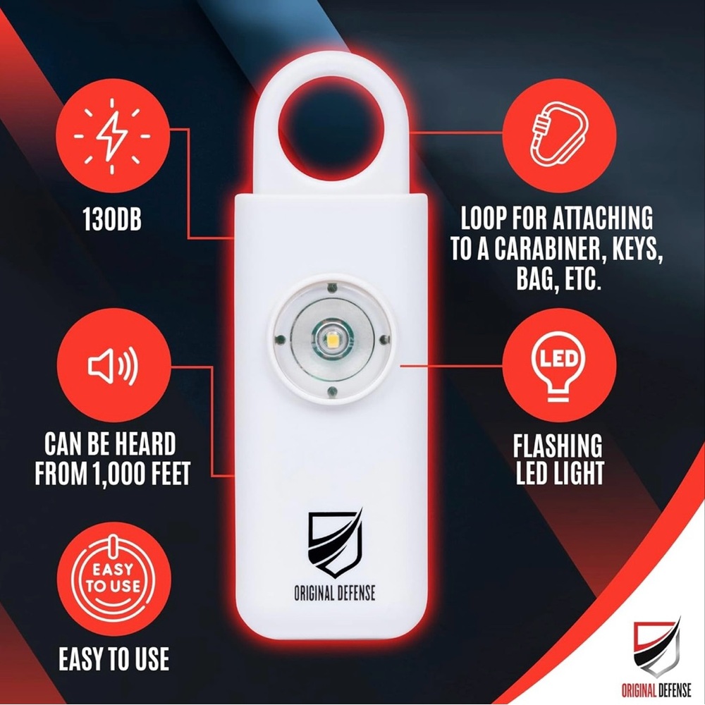 Original Defense Personal Alarm with LED Light - Picture 3 of 5